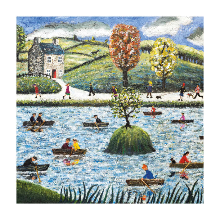 Rush Hour in Paradise (card)