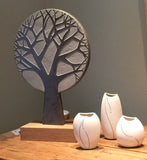 White Vase with Blue Line (Small) 1