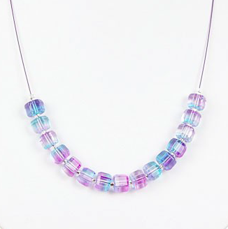 Geo Gems Necklace (Blueberry)