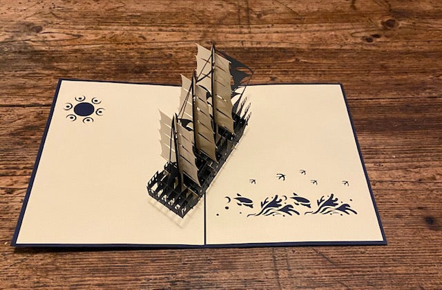 Blue Ship Card