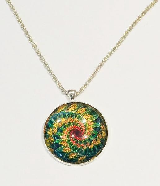 Autumn Spiral Pendant