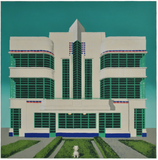 Wes Anderson's Dog - Hoover Building (20/50) framed