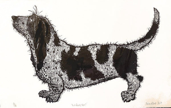 Is it Ready Yet? Linocut Print (AR07)