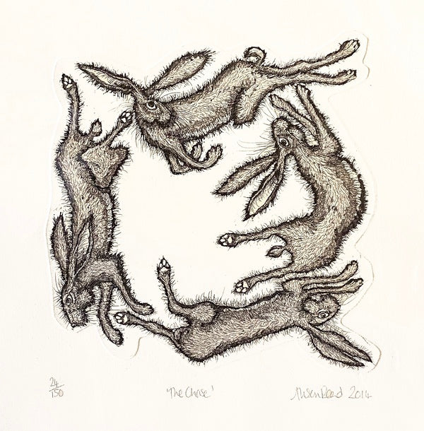 The Chase. Etching Print 62/150 (AR15)