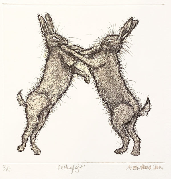 The Playfight. Etching Print 21/150 (AR51)