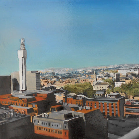 BT Tower and St Paul's Square. Oil (MH24)