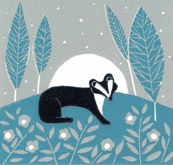 Moon Badger (7/10) framed