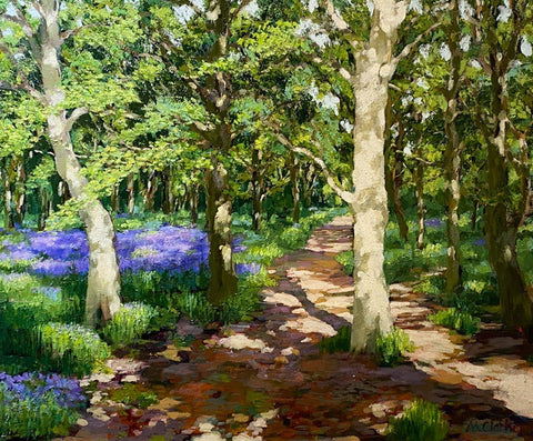 The Lickeys Bluebells. OIL Painting (MC03)