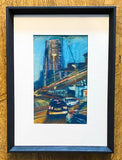 Heading for Suffolk Street. Pastel Painting, Framed (JS19)