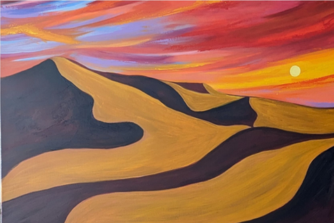 Dunes. Acrylic Painting (NS06)