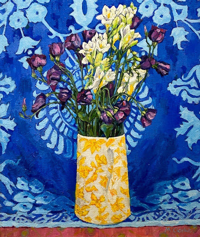 The Yellow Patterned Jug. OIL Painting (MC02)