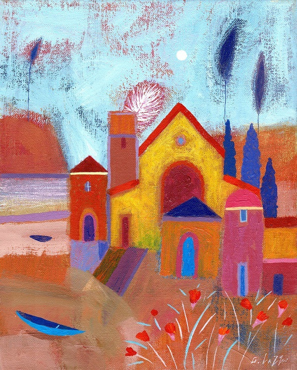 Italian Bay. Acrylic on Linen (GP03)