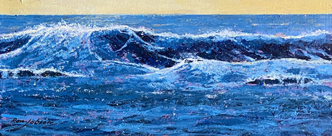Waves from the Beach. Acrylic Painting (R31)
