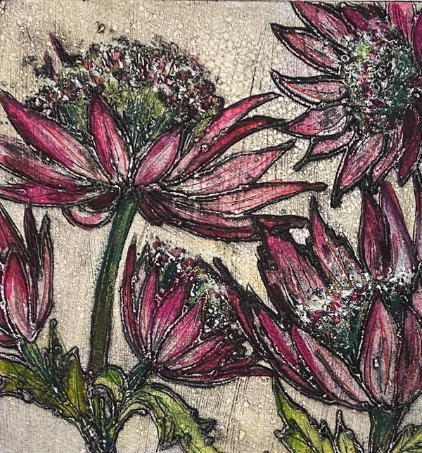 Hattie's Pincushion. Collagraph Print 20/20 (VO67)