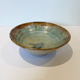 Small Ceramic Bowl,  Brown Rim (MM26)