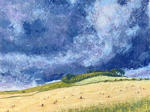 Downpour on the Way, Pastel Painting (BP19)