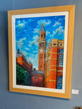Old Joe, University of Birmingham, Oil Pastel (RR70)