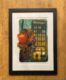 Books and Balloons Framed, (MA59)