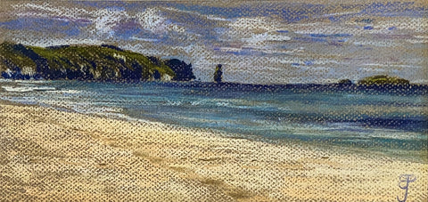 Stack and Sand. Pastel Painting (BP11)