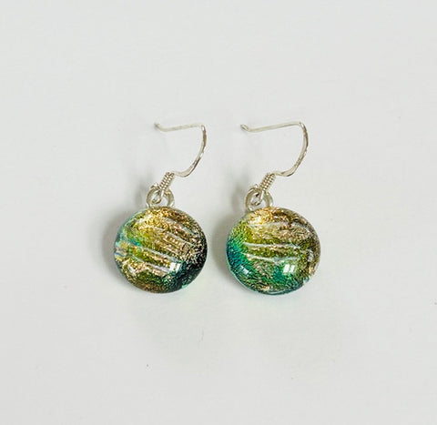 Dichroic Glass Hook Earrings (AF06)