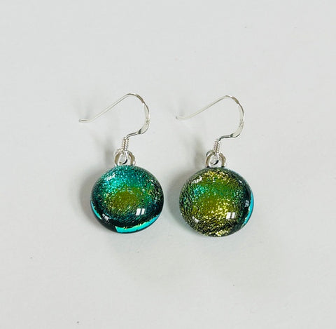 Dichroic Glass Hook Earrings (AF27)