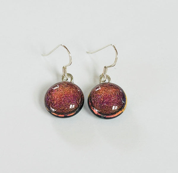 Dichroic Glass Hook Earrings (AF32)