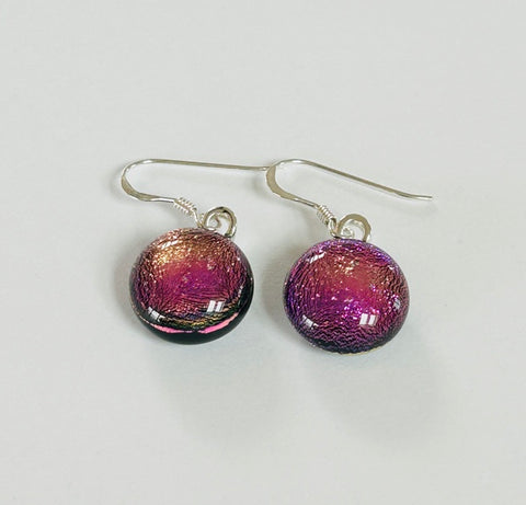 Dichroic Glass Hook Earrings (AF33)