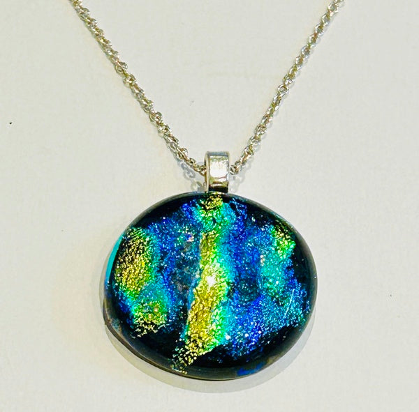Dichroic Pendant, Vertical colours (AFP30)