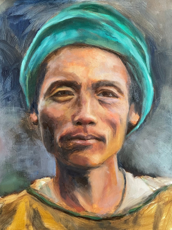 A Moment Unspoken, Oil on Paper (KT25)