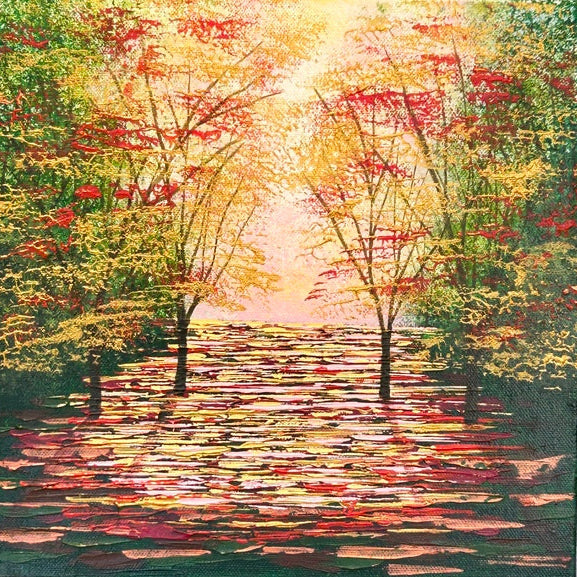 Apricot Wood. Acrylic painting (AM21)