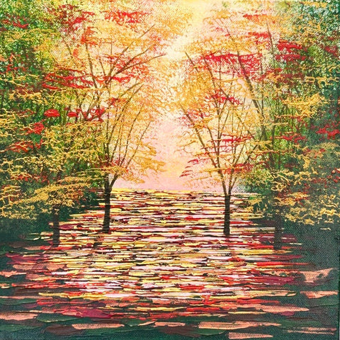 Apricot Wood. Acrylic painting (AM21)