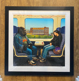 Alight Here for Beer and Chocolate. 1/150, Large Edition. Framed (RR51)