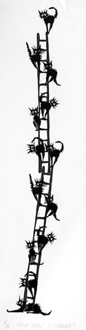 The Cat's Ladder. Screenprint 45/150 (AR30)