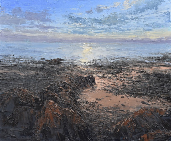 Rocky Shoreline, Anglesey. Oil painting (CC74)