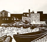 Gas St Basin, Birmingham, Framed Linoprint 4/10 (CM12)