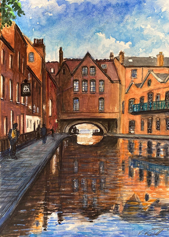 Gas Street Basin, Watercolour Painting (RR48)