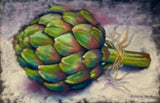 Artichokes. PASTEL painting (KT05)