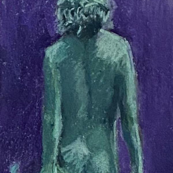 Terpsichore Study: Departing. Pastel Painting, unframed (BP50)