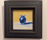 Blue Glaze, Oil painting. Framed (MS48)