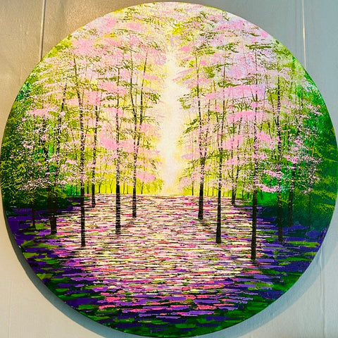 Breath of the Secret Forest. Acrylic painting (AM22)