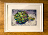 Artichokes. PASTEL painting (KT05)