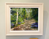 Peckwood Bluebells. OIL Painting (MC01)