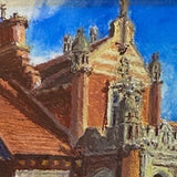 The Quadrangle, Oil Pastel Painting (CH25)