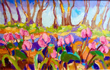 Wild Cyclamen in Spring. OIL (CL20)