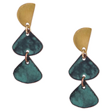 Calina Earrings, Green (DO01)