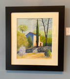 Cezanne's Cabin, Pastel Painting, Framed. (BP42)