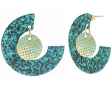 Chandini Earrings, Green (DO02)