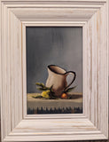 Cocoa Before Bedtime.Oil on Linen, Framed (MS42)