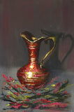 East of India Jug, Oil painting. Framed (MS51)