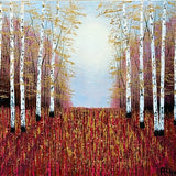 Echoes of an Amber Glade. Acrylic painting (AM23)